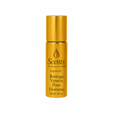 Scents Inspired by Bottega Veneta Pour Homme, 10 mL fragrance oil roll-on bottle