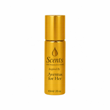 Scents Inspired by Creed Aventus for Her, 10 mL fragrance oil roll-on bottle