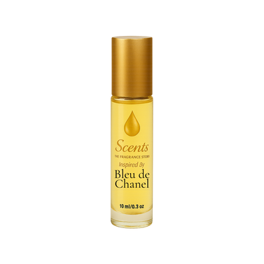 Scents Inspired by Chanel Bleu de Chanel, 10 mL fragrance oil roll-on bottle