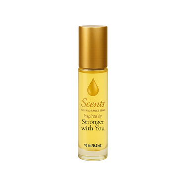 Scents Inspired by Emporio Armani Stronger With You, 10 mL fragrance oil roll-on bottle