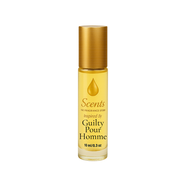 Scents Inspired by Gucci Guilty Pour Homme, 10 mL fragrance oil roll-on bottle