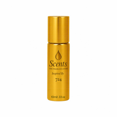 Scents Inspired by Maison Francis Kurkdjian 724, 10 mL fragrance oil roll-on bottle