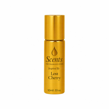 Scents Inspired by Tom Ford Lost Cherry, 10 mL fragrance oil roll-on bottle