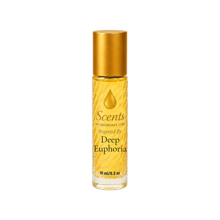 Scents Inspired by Calvin Klein Deep Euphoria, 10 mL fragrance oil roll-on bottle