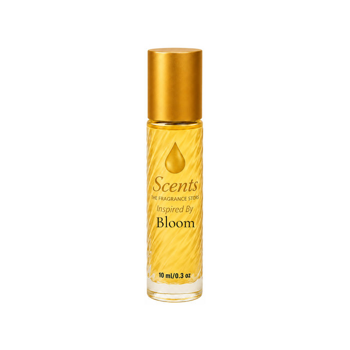 Scents Inspired by Gucci Bloom, 10 mL fragrance oil roll-on bottle