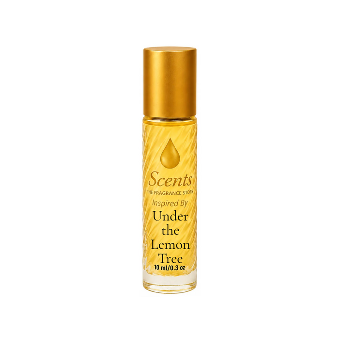 Scents Inspired by Maison Martin Margiela Under The Lemon Tree, 10 mL fragrance oil roll-on bottle